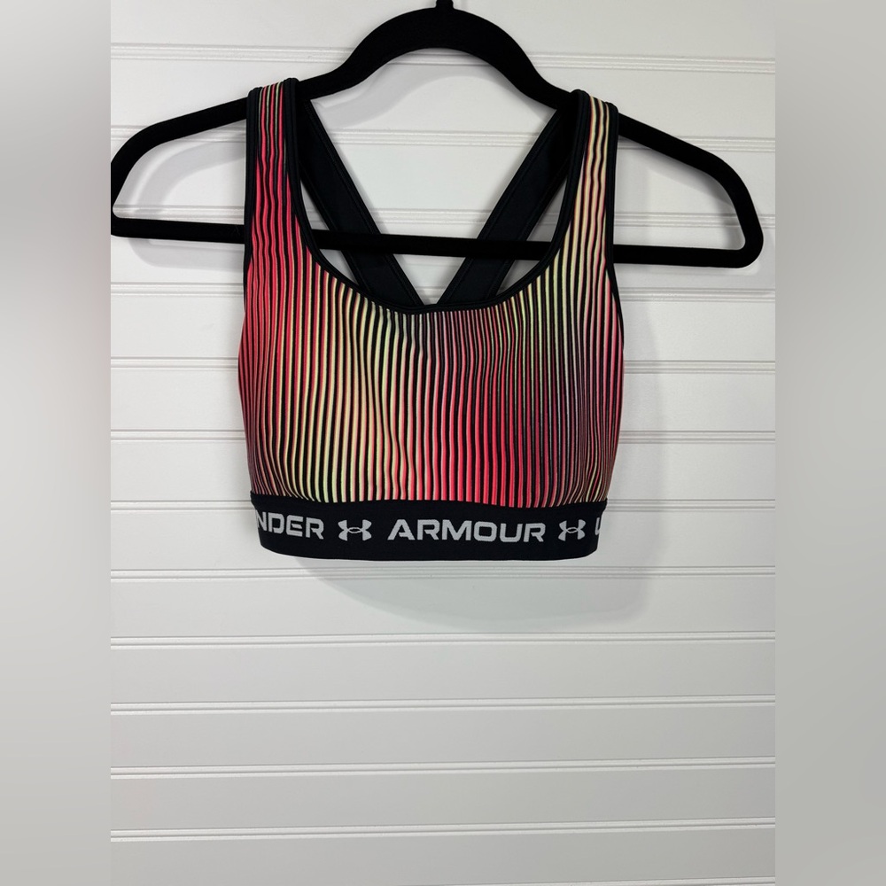 Under Armour Red and Black Sports Bra